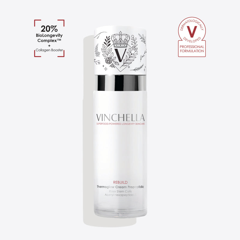 Vinchella ThermoGlow Cream ProPeptidic with Argireline and Alpine Rose Stem Cells for firming and smoothing