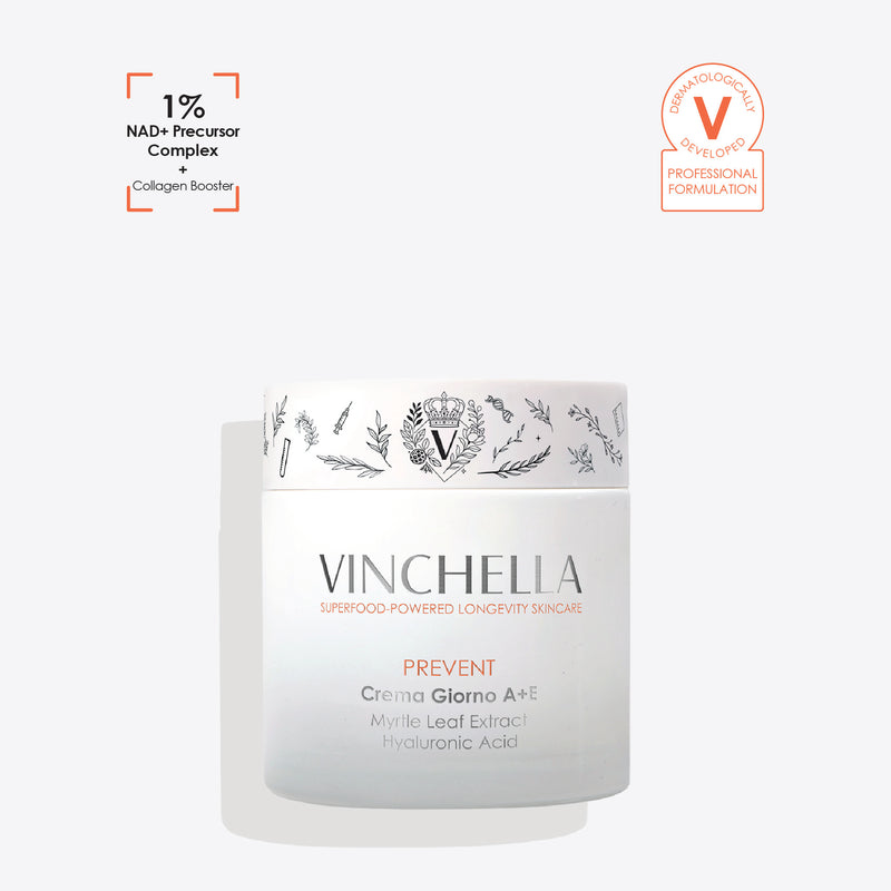 Vinchella Crema Giorno A+E Day Moisturizer with Vitamins A+E and Myrtle Leaf extract