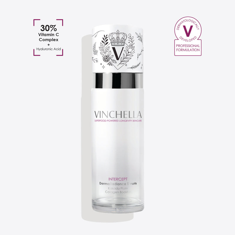 Vinchella DermaRadiance Vitamin C Serum with Kakadu Plum, Hyaluronic Acid, and Niacinamide